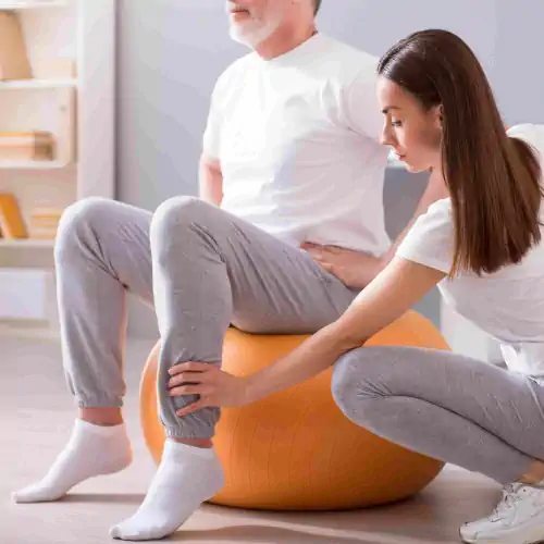 Illustrazione di un trattamento di fisioterapia